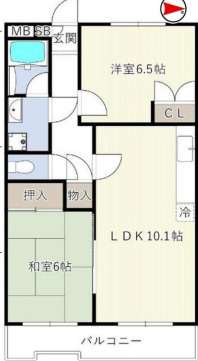 ローズマンション白糸台第3の間取り