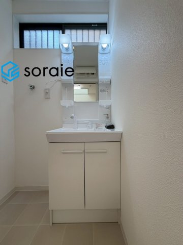 狭山市水野　中古戸建　の独立洗面台|7/16　撮影