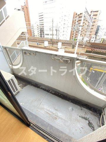 大阪市東淀川区柴島１丁目の賃貸マンションのバルコニー