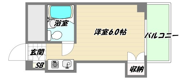 大阪市東淀川区柴島１丁目の賃貸マンションの間取り