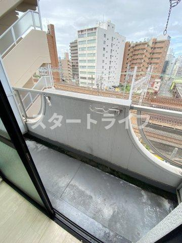 大阪市東淀川区柴島１丁目の賃貸マンションのバルコニー