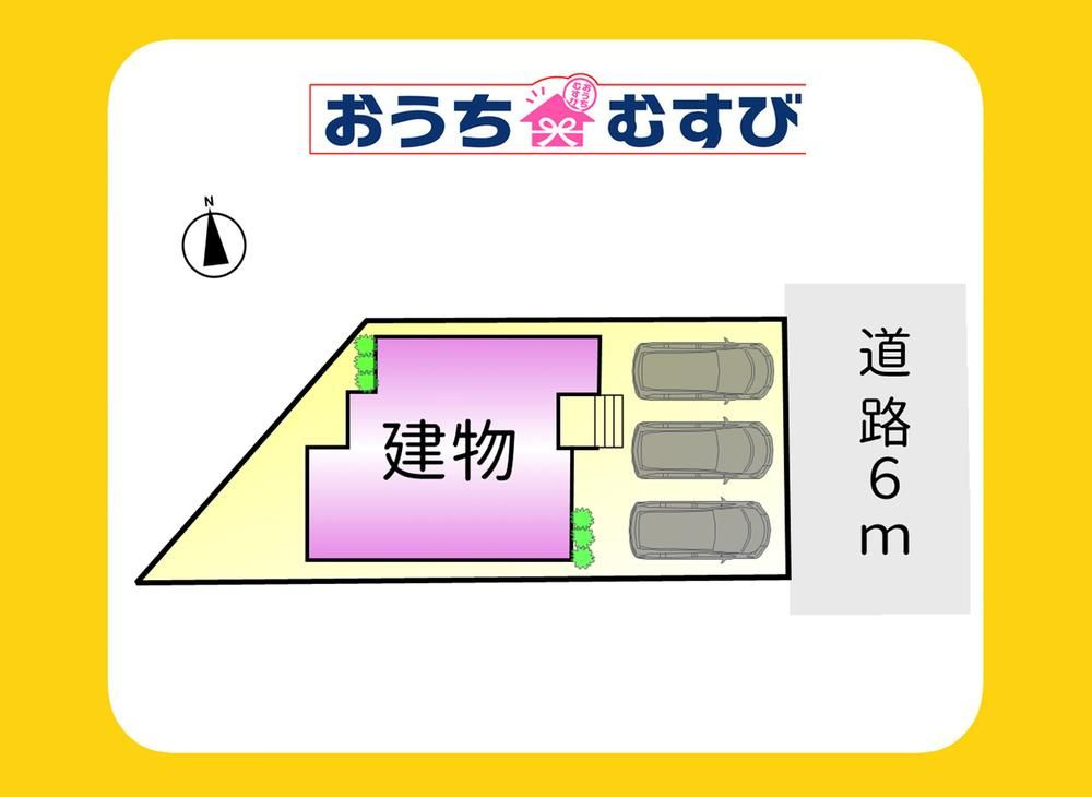 春日井市関田町3期(残1棟)の前面道路含む現地写真