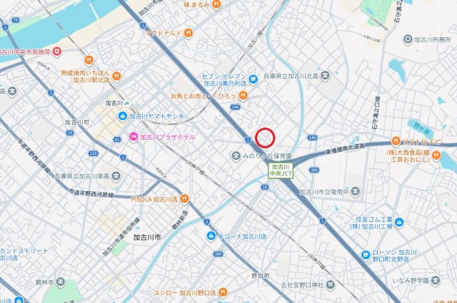 加古川市加古川町美乃利　　中古戸建の地図