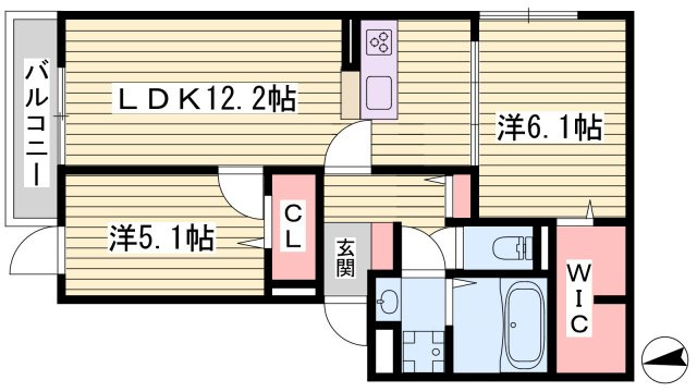 CREST明石 の間取り