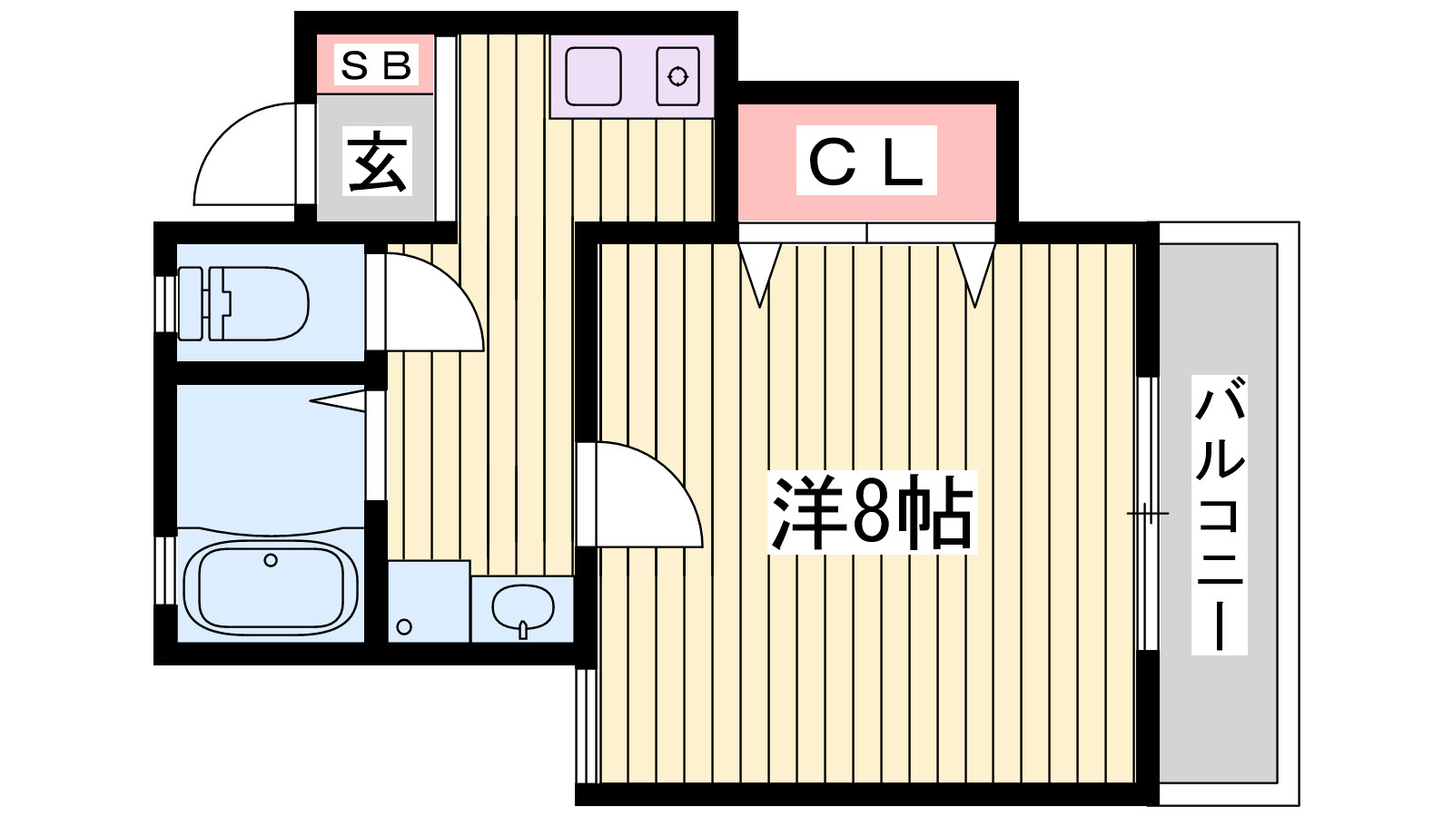 ソワサント上の丸の間取り