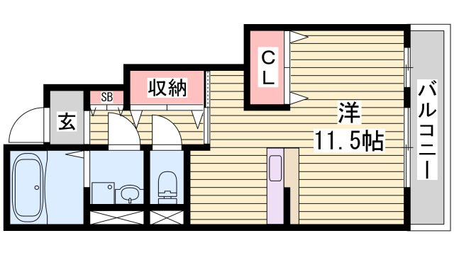 アゼリア宮上　Ａ棟の間取り