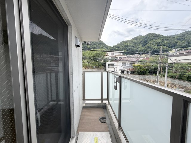 エカルラート青谷のバルコニー