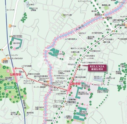 RELUXIA横濱弘明寺の地図