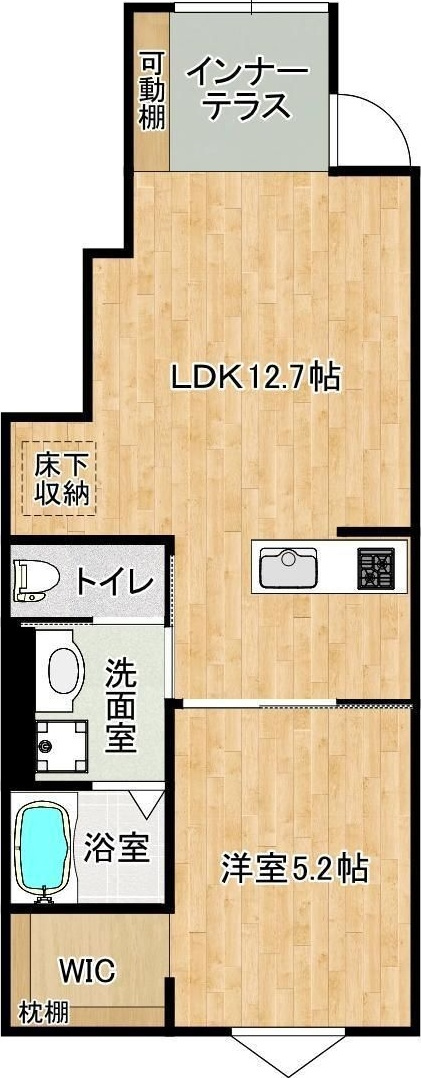 GROOM泗水Aの間取り