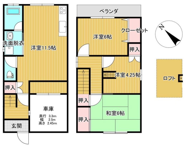 【間取り】 | K22242‐待鳳