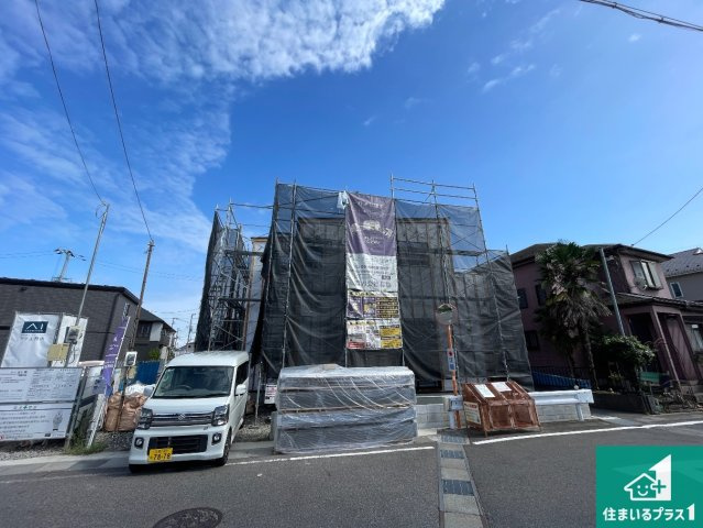 大津市雄琴　第5期　新築一戸建ての外観|現在の進捗状況です！順調に作業進行中、完成が待ち遠しいです！詳細の間取り等、お気軽にお問い合わせください！