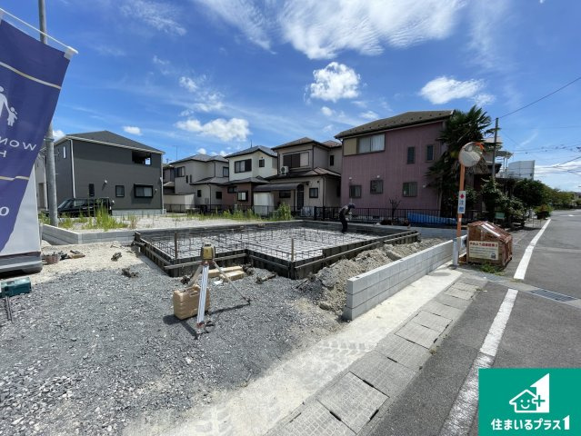 大津市雄琴　第5期　新築一戸建ての外観|現在建築中！落ち着いた街並みで新生活を始めることが出来そう！周辺の物件も併せてご紹介させて頂きます！