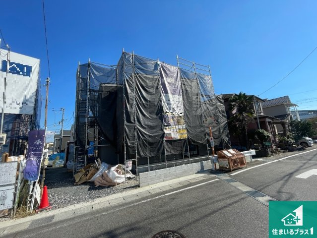 大津市雄琴　第5期　新築一戸建ての外観|現在建築中！落ち着いた街並みで新生活を始めることが出来そう！周辺の物件も併せてご紹介させて頂きます！