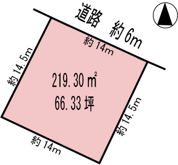 各務原市緑苑西4丁目の土地図
