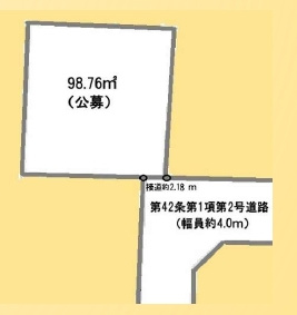 川越市氷川町　建築条件なし　売地の土地図