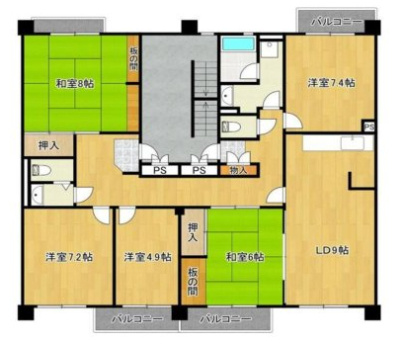 泉北鴨谷台3丁第二住宅の間取り