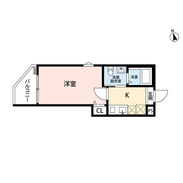 横浜市金沢区大道１丁目のアパートの間取り