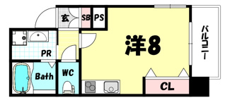 【間取り】 | ラ・ウェゾン塚本通