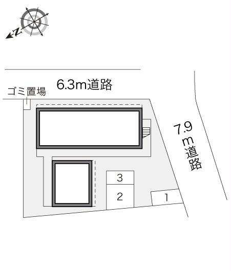 レオパレスリバーサイドの区画図