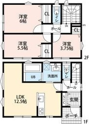 茨木市橋の内1丁目戸建の間取り