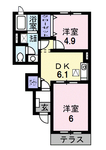 ビクトリア弐番館の間取り