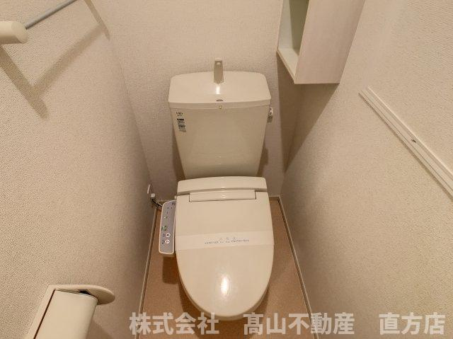 直方市大字感田のアパートのトイレ