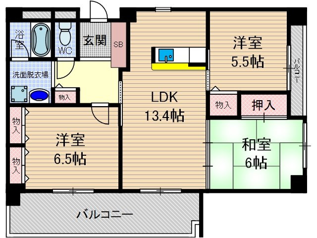 パルコートの間取り