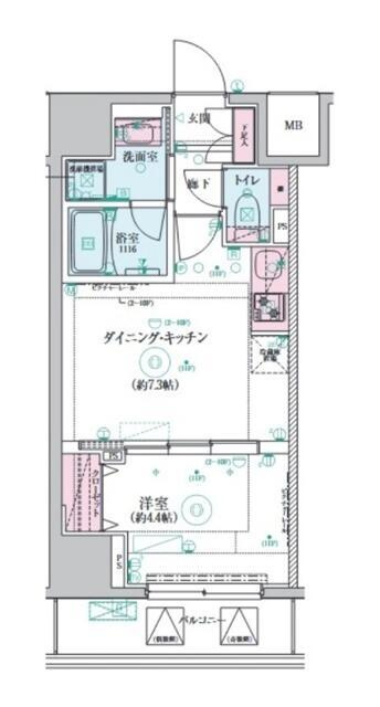 リヴシティ横濱関内弐番館の間取り