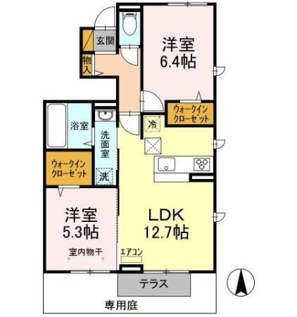 【間取り】 | グランパルク B