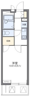 【間取り】 | レオパレストウメイ | 代表的な間取のため実際の間取とは異なる場合があります