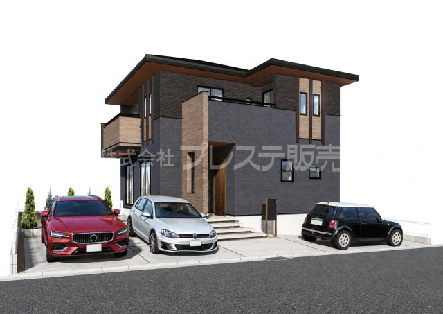 奈良市左京２丁目の新築一戸建の完成予想図|建物完成イメージ／ご内覧いただけるモデルハウスもあります♪※現地に係員は常駐しておりません。