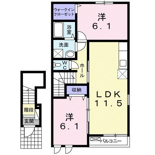 プラウドの間取り