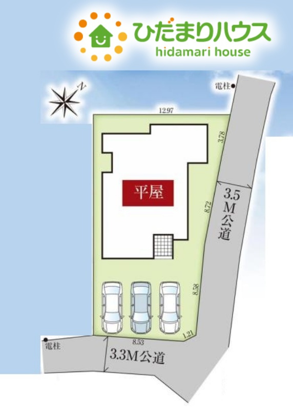 本庄市小島　新築一戸建て　グラファーレ　01の区画図