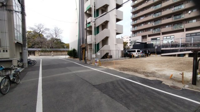【前面道路含む現地写真】 | 西宮市　馬場町　建築条件無土地