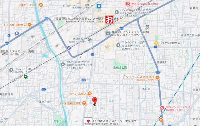 第一山下コーポの地図