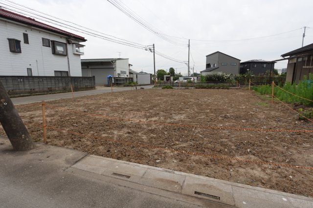 川越市石田　建築条件なし　売地の外観