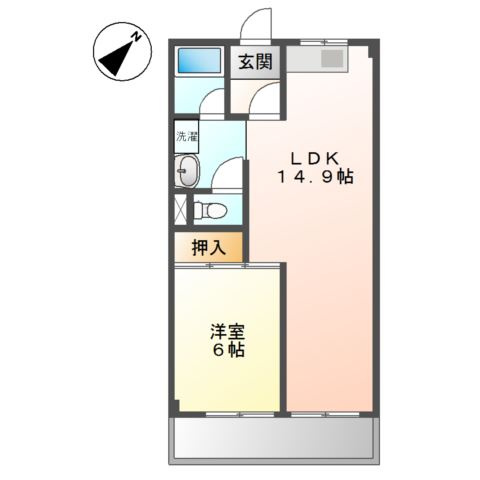 【間取り】 | パレスさくらＢ