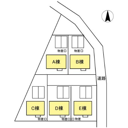 東仙北貸家の区画図