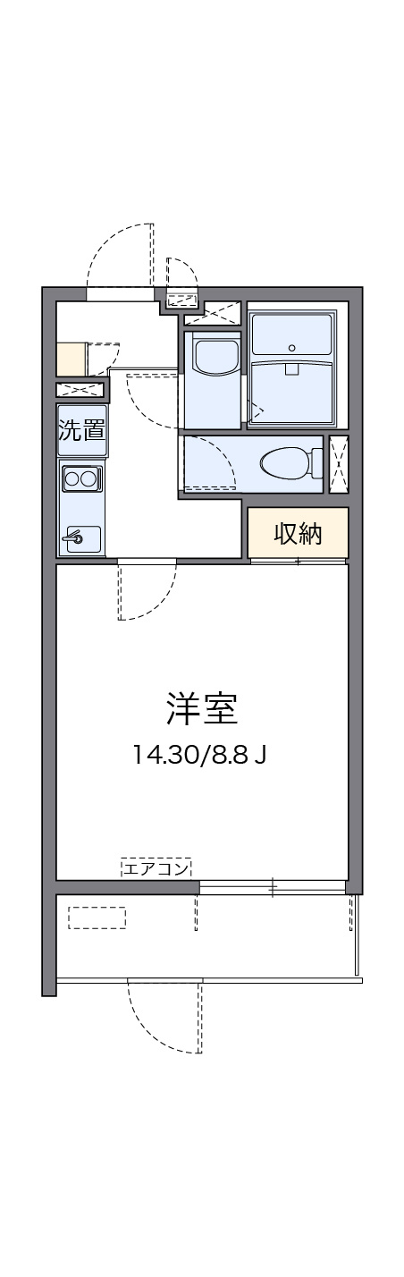 クレイノアンジュ鶴間の間取り