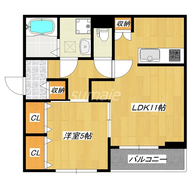 Ｇａｔｏｓ　ｃａｓａ’ｓの間取り|居住者様も猫チャンも設備充実ですよ♪
