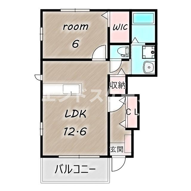 ソレイユコートＣの間取り|高崎、前橋のお部屋探しはエンドスケープまで！お客様の理想お聞かせ下さい♪