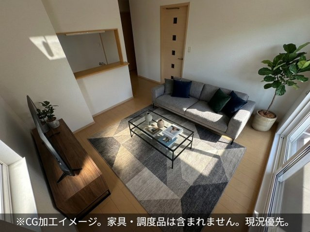 ソレイユコートＣの居間・リビング