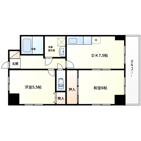 デイグラン長居公園　鷹合小学校区の間取り|デイグラン長居公園　間取り
