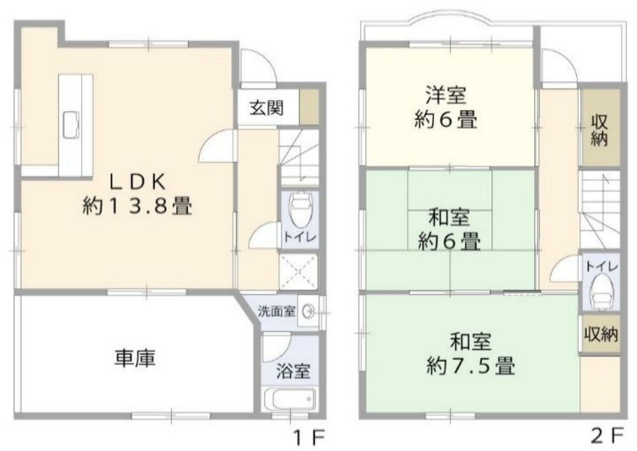 霞ヶ丘5丁目貸家の間取り