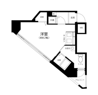 【間取り】 | スパシエ　ルクス　五反田 | 間取りです。