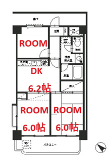 【間取り】 | キャッスルマンションヨコハマ高島台