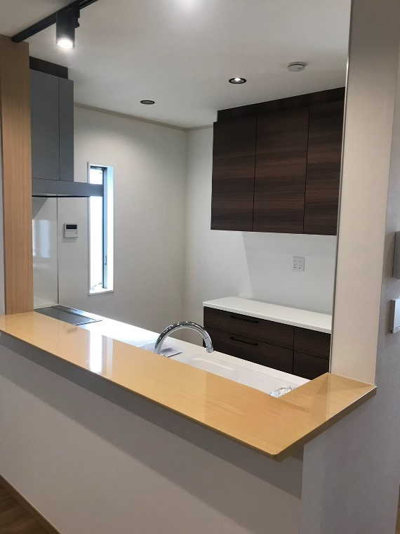大和田町戸建のキッチン|使いやすいキッチンです