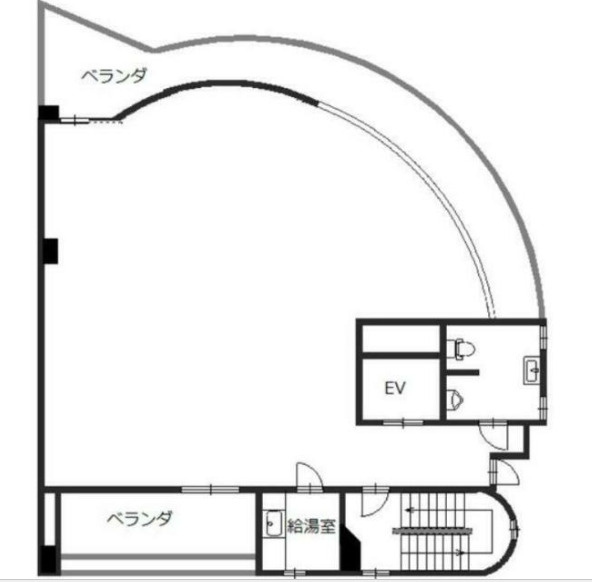 安田4丁目貸店舗の間取り