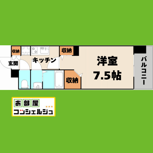 パルティール中村公園の間取り