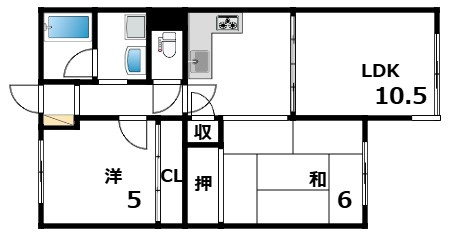 ルボアール芦屋の間取り